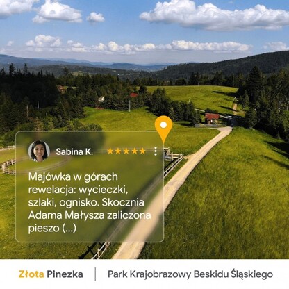 Park Krajobrazowy Beskidu Śląskiego. graf. GOOGLE