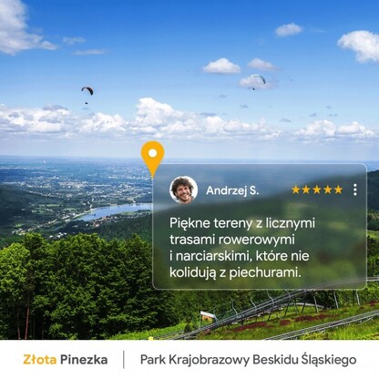 Park Krajobrazowy Beskidu Śląskiego. graf. GOOGLE