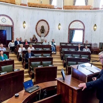 Obrady Sejmiku Osób Niepełnosprawnych. fot. Tomasz Żak / UMWS