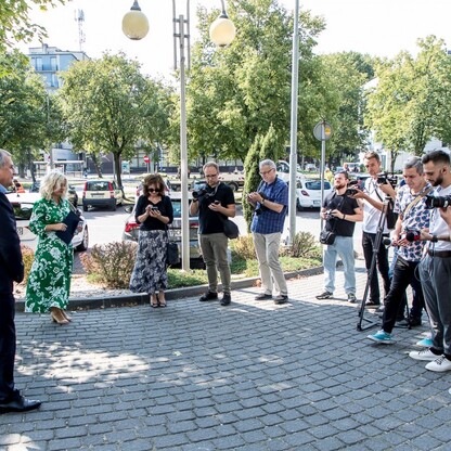 Przekazanie umowy na modernizację oświetlenia w Tychach. fot. Tomasz Żak / UMWS