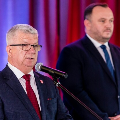 Podpisanie umowy dot. przebudowy DW 786. fot. Tomasz Żak / UMWS