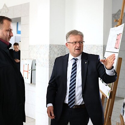 Wizyta w Krzyżanowicach. fot. Andrzej Grygiel / UMWS