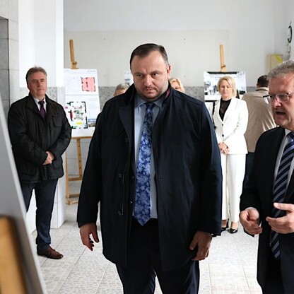 Wizyta w Krzyżanowicach. fot. Andrzej Grygiel / UMWS