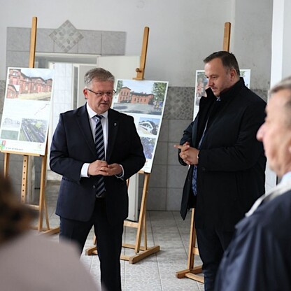 Wizyta w Krzyżanowicach. fot. Andrzej Grygiel / UMWS