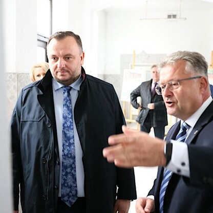 Wizyta w Krzyżanowicach. fot. Andrzej Grygiel / UMWS