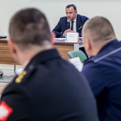 Posiedzenie Wojewódzkiej Rady Bezpieczeństwa Ruchu Drogowego. fot. Tomasz Żak / UMWS
