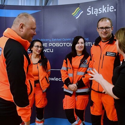 Podpisanie umowy na budowę siedziby Rejonowego Pogotowia Ratunkowego w Sosnowcu. fot. Patyk Pyrlik / UMWS