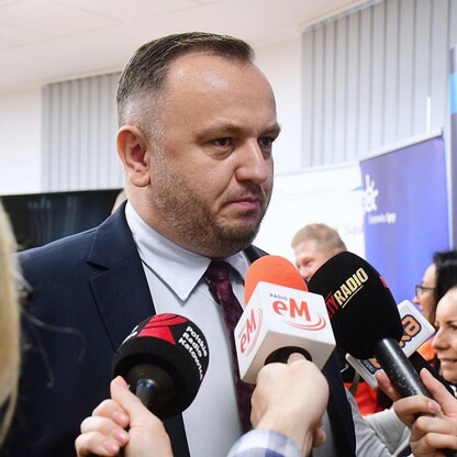 Podpisanie umowy na budowę siedziby Rejonowego Pogotowia Ratunkowego w Sosnowcu. fot. Patyk Pyrlik / UMWS