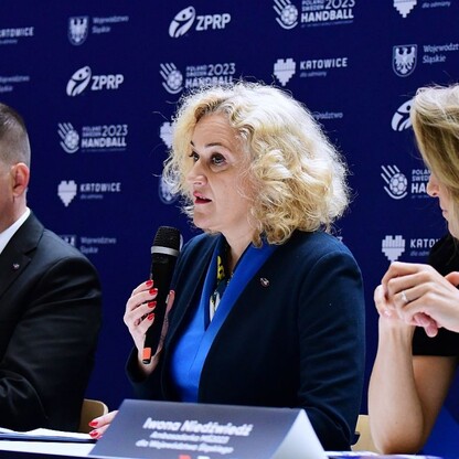 Konferencja prasowa: Mistrzostwa Świata w Piłce Ręcznej Mężczyzn 2023. fot. Patryk Pyrlik / UMWS