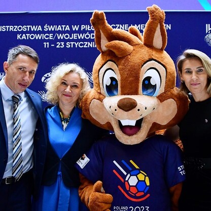 Konferencja prasowa: Mistrzostwa Świata w Piłce Ręcznej Mężczyzn 2023. fot. Patryk Pyrlik / UMWS