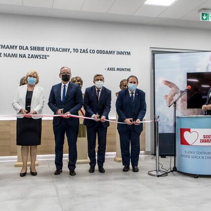 Otwarcie nowego budynku Śląskiego Centrum Chorób Serca w Zabrzu. fot. Tomasz Żak / UMWS