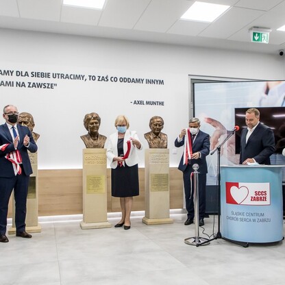 Otwarcie nowego budynku Śląskiego Centrum Chorób Serca w Zabrzu. fot. Tomasz Żak / UMWS