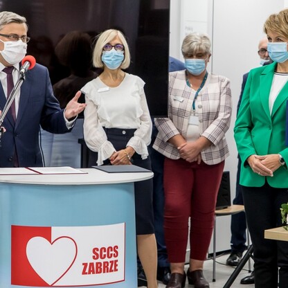 Otwarcie nowego budynku Śląskiego Centrum Chorób Serca w Zabrzu. fot. Tomasz Żak / UMWS