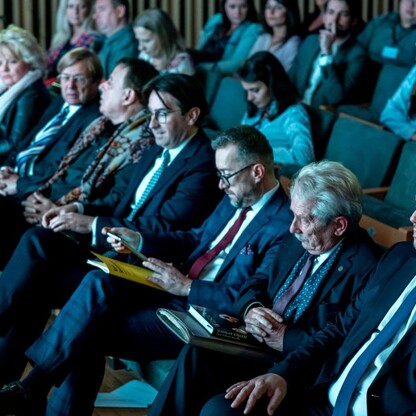 Konferencja prasowa zapowiadająca Międzynarodowy Konkurs Dyrygentów im. Grzegorza Fitelberga.  fot. Andrzej Grygiel / UMWS