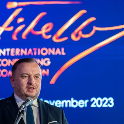 Konferencja prasowa zapowiadająca Międzynarodowy Konkurs Dyrygentów im. Grzegorza Fitelberga.  fot. Andrzej Grygiel / UMWS