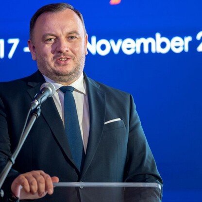 Konferencja prasowa zapowiadająca Międzynarodowy Konkurs Dyrygentów im. Grzegorza Fitelberga.  fot. Andrzej Grygiel / UMWS