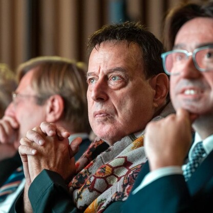 Konferencja prasowa zapowiadająca Międzynarodowy Konkurs Dyrygentów im. Grzegorza Fitelberga.  fot. Andrzej Grygiel / UMWS
