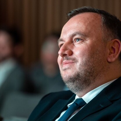 Konferencja prasowa zapowiadająca Międzynarodowy Konkurs Dyrygentów im. Grzegorza Fitelberga.  fot. Andrzej Grygiel / UMWS