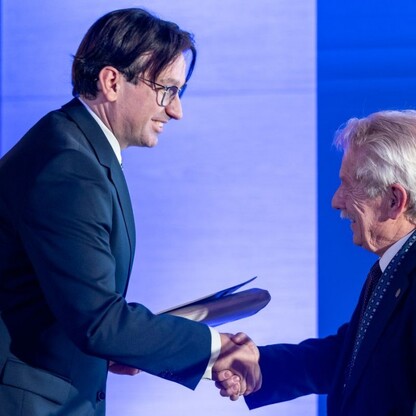 Konferencja prasowa zapowiadająca Międzynarodowy Konkurs Dyrygentów im. Grzegorza Fitelberga.  fot. Andrzej Grygiel / UMWS
