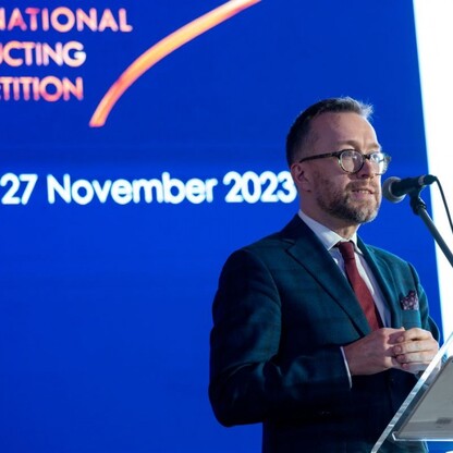 Konferencja prasowa zapowiadająca Międzynarodowy Konkurs Dyrygentów im. Grzegorza Fitelberga.  fot. Andrzej Grygiel / UMWS