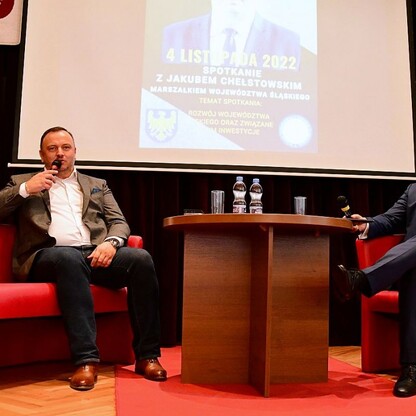 Spotkanie w II LO w Sosnowcu. fot. Patryk Pyrlik / UMWS