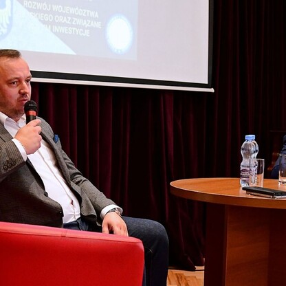 Spotkanie w II LO w Sosnowcu. fot. Patryk Pyrlik / UMWS