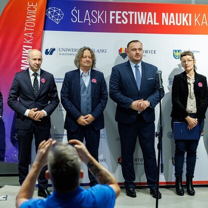 Konferencja prasowa dot. Śląskiego Festiwalu Nauki. fot. Andrzej Grygiel / UMWS