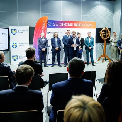 Konferencja prasowa dot. Śląskiego Festiwalu Nauki. fot. Andrzej Grygiel / UMWS