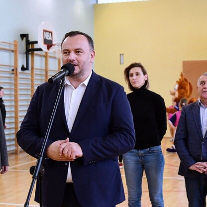 Pokazowy trening piłki ręcznej w Tychach. fot. Patryk Pyrlik / UMWS