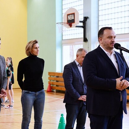 Pokazowy trening piłki ręcznej w Tychach. fot. Patryk Pyrlik / UMWS