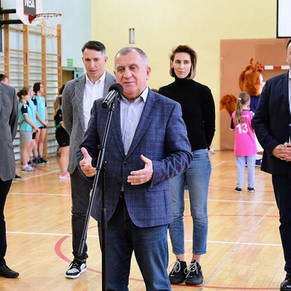 Pokazowy trening piłki ręcznej w Tychach. fot. Patryk Pyrlik / UMWS