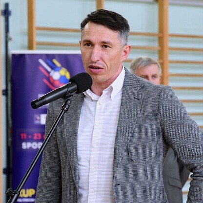 Pokazowy trening piłki ręcznej w Tychach. fot. Patryk Pyrlik / UMWS