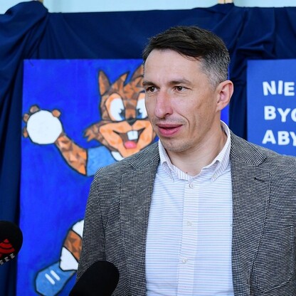 Pokazowy trening piłki ręcznej w Tychach. fot. Patryk Pyrlik / UMWS