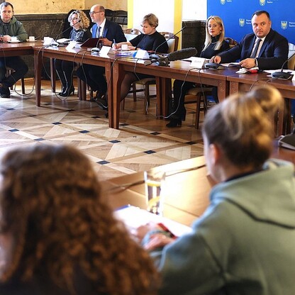 Spotkanie z przedstawicielami Ukrainy. fot. Andrzej Grygiel / UMWS