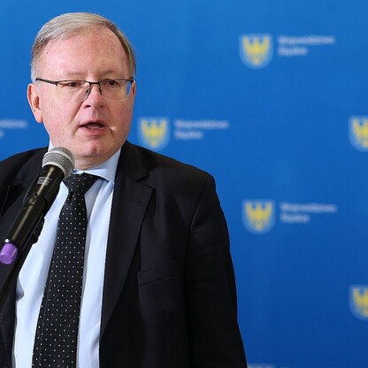 Podpisanie umowy na przebudowę wiaduktu w Lublińcu. fot. Andrzej Grygiel / UMWS