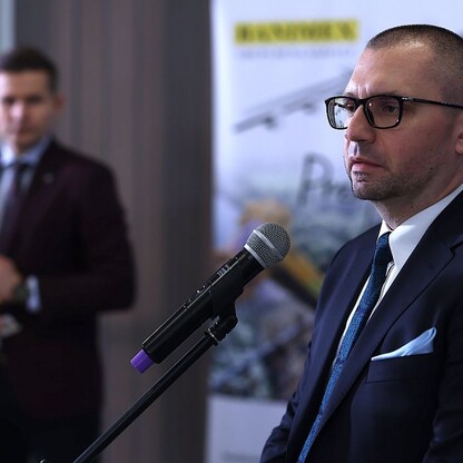 Podpisanie umowy na przebudowę wiaduktu w Lublińcu. fot. Andrzej Grygiel / UMWS