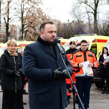 Nowe karetki dla Wojewódzkiego Pogotowia Ratunkowego. fot. Patryk Pyrlik / UMWS