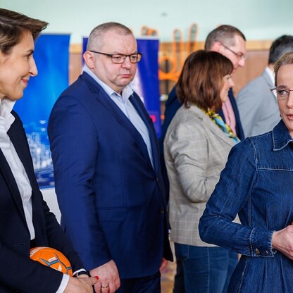 Spotkanie z ambasadorami mistrzostw świata w piłce ręcznej. fot. Andrzej Grygiel / UMWS
