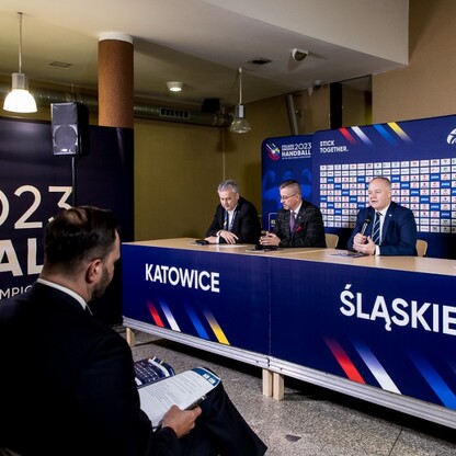 Mmistrzostwa świata w piłce ręcznej mężczyzn - konferencja prasowa. fot. Tomasz Żak / UMWS