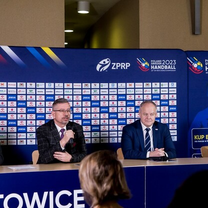 Mmistrzostwa świata w piłce ręcznej mężczyzn - konferencja prasowa. fot. Tomasz Żak / UMWS
