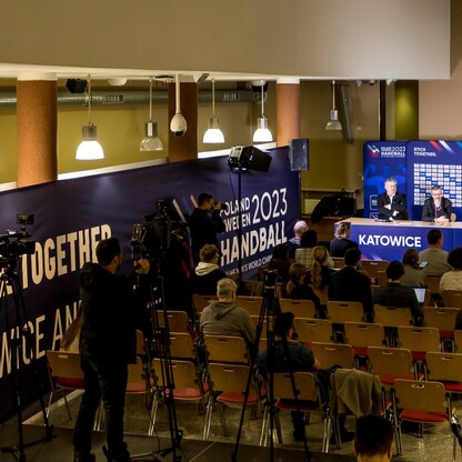 Mmistrzostwa świata w piłce ręcznej mężczyzn - konferencja prasowa. fot. Tomasz Żak / UMWS