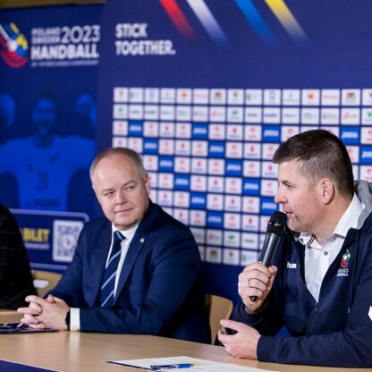 Mmistrzostwa świata w piłce ręcznej mężczyzn - konferencja prasowa. fot. Tomasz Żak / UMWS
