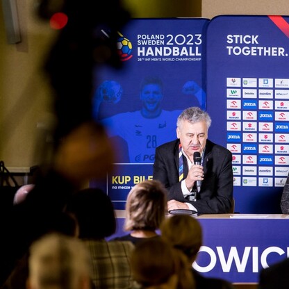 Mmistrzostwa świata w piłce ręcznej mężczyzn - konferencja prasowa. fot. Tomasz Żak / UMWS