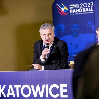 Mmistrzostwa świata w piłce ręcznej mężczyzn - konferencja prasowa. fot. Tomasz Żak / UMWS