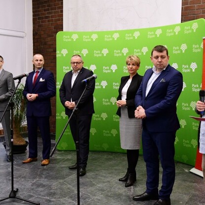 Bieg z sercem WOŚP w Parku Śląskim - konferencja prasowa. fot. Patryk Pyrlik / UMWS