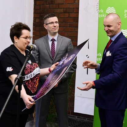 Bieg z sercem WOŚP w Parku Śląskim - konferencja prasowa. fot. Patryk Pyrlik / UMWS