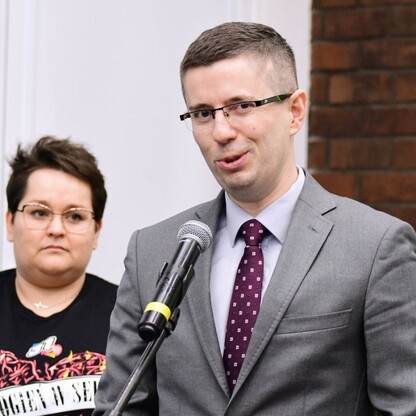 Bieg z sercem WOŚP w Parku Śląskim - konferencja prasowa. fot. Patryk Pyrlik / UMWS