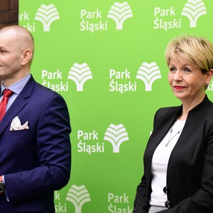 Bieg z sercem WOŚP w Parku Śląskim - konferencja prasowa. fot. Patryk Pyrlik / UMWS
