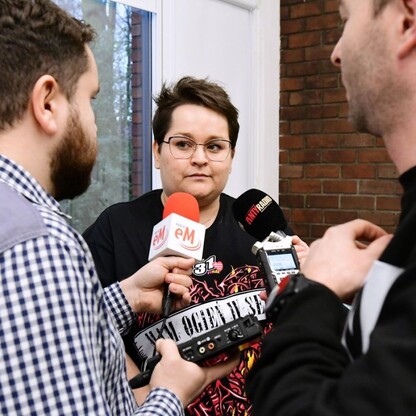 Bieg z sercem WOŚP w Parku Śląskim - konferencja prasowa. fot. Patryk Pyrlik / UMWS