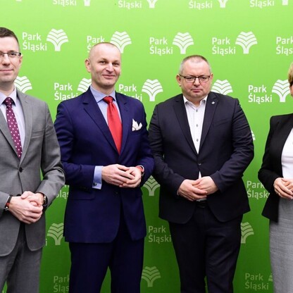 Bieg z sercem WOŚP w Parku Śląskim - konferencja prasowa. fot. Patryk Pyrlik / UMWS